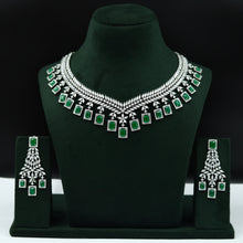 Silver Polish Zircon/AD Necklace Set 6761-69