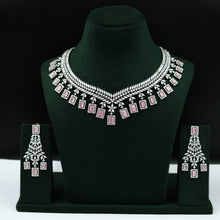 Silver Polish Zircon/AD Necklace Set 6761-69