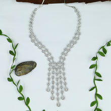 Round Neck Zircon/AD Necklace Set 6665-28