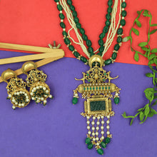 Heavy Gold Look Pendant Set 4504-82