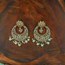 Mint Green Antique Necklace Set 17271-4419