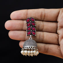 Jhumki Oxidized Earring 11273-28