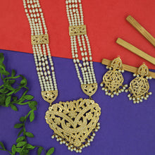 White Jadau Necklace Set 19212-6394