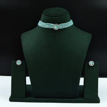 Choker Zircon/AD Necklace Set 7180-33