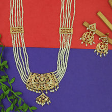 Long Neck Jadau Necklace Set 5632-65