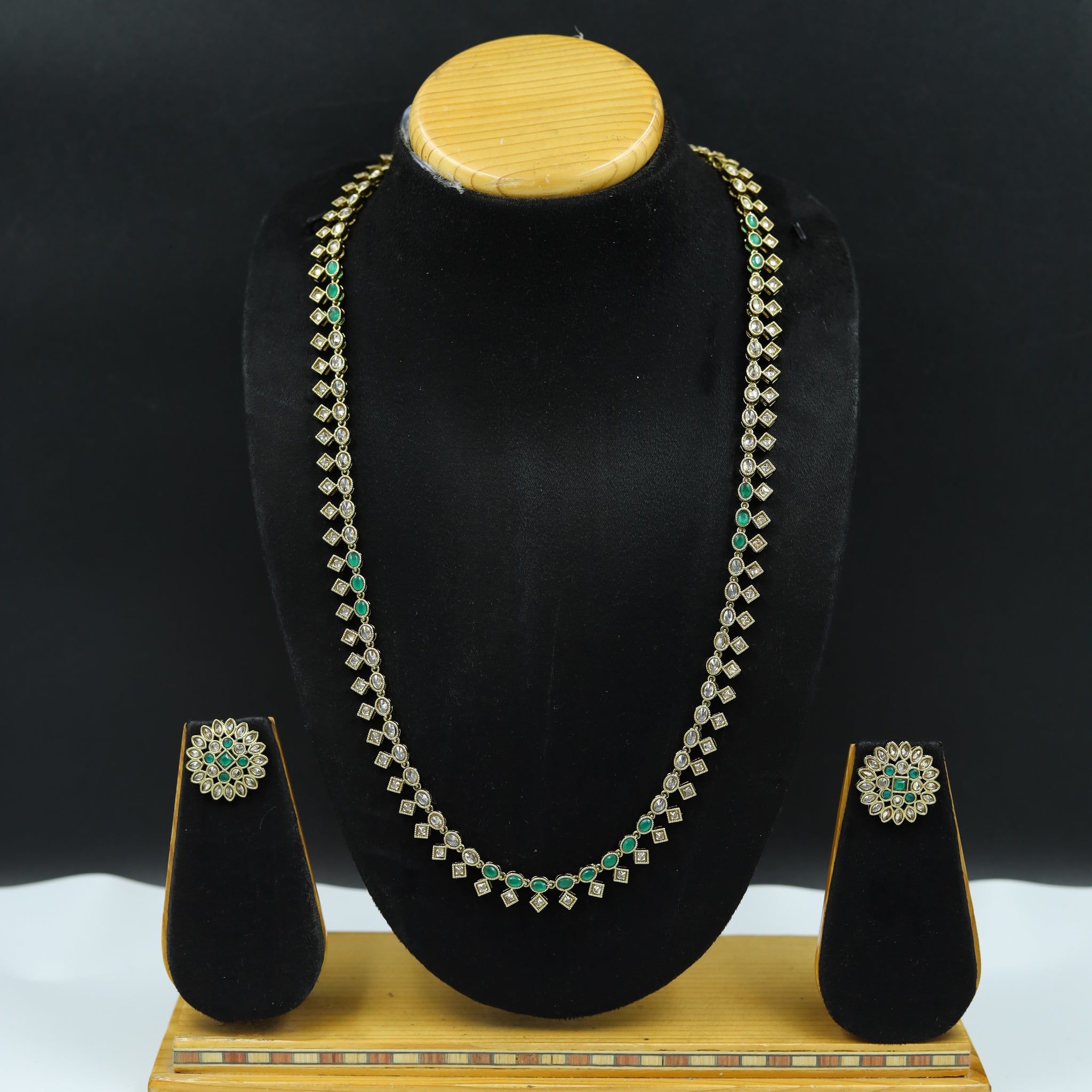 Long Neck Antique Necklace Set 4614-33