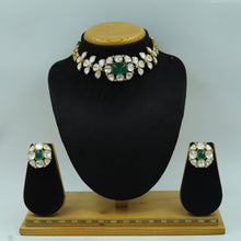 Sabyasachi Inspired Moissanite Choker Kundan Necklace Set 16642-87