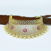 Ruby Zircon/AD Choker Set 4535-8600