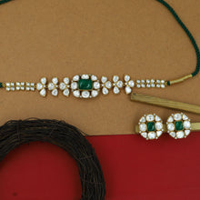 Sabyasachi Inspired Moissanite Choker Kundan Necklace Set 16642-87