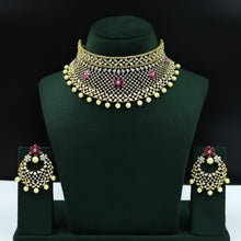 Ruby Zircon/AD Choker Set 4535-8600