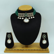 Sabyasachi Inspired Moissanite Choker Kundan Necklace Set 16641-87