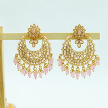 Long Neck Gold Look Necklace Set 4619-33