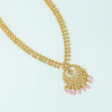 Long Neck Gold Look Necklace Set 4619-33