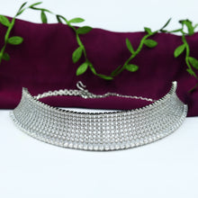 Silver Zircon/AD Necklace Set 15211