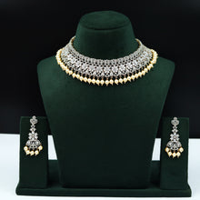 Rose Gold Zircon/AD Necklace Set