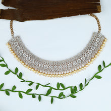 Rose Gold Zircon/AD Necklace Set