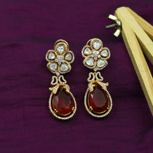 Sabyasachi Inspired Moissanite Danglers Kundan Earring 16637-87