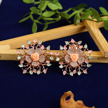 Multi Color Zircon/AD Tops Earring 17720-4902