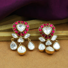Sabyasachi Inspired Moissanite Light Earring Kundan Earring 16634-87