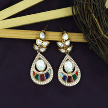Sabyasachi Inspired Moissanite Danglers Kundan Earring 16631-87