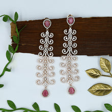 Pink Zircon/AD Earring 13237-0100