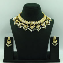 Round Neck Jadau Necklace Set 11543-65