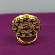 Adjustable Kundan Ring 9001-100