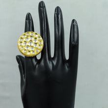 Adjustable Kundan Ring 9001-100
