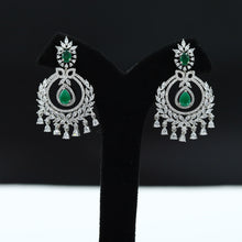 Silver Polish Zircon/AD Earring 6718-69