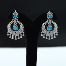 Silver Polish Zircon/AD Earring 6718-69