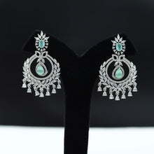 Silver Polish Zircon/AD Earring 6718-69