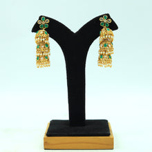 Green Gold Look Earrings 5079-9144