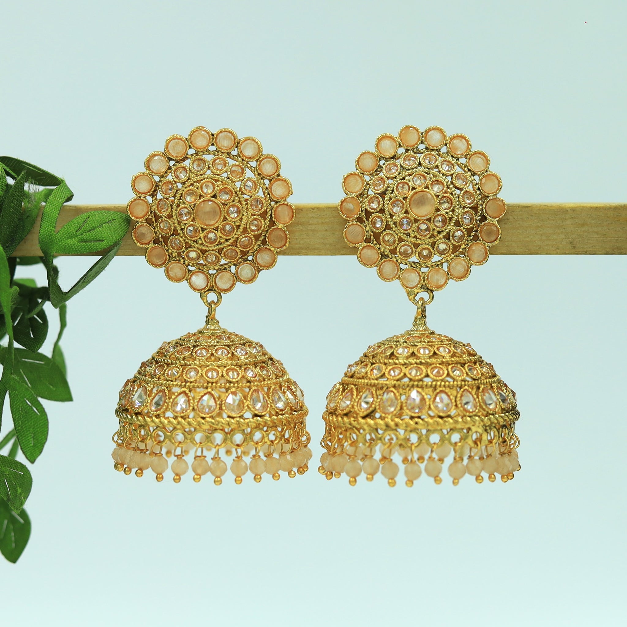 Peach Gold Look Earring 18042-5224