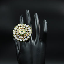 Green Polki  Ring 13348-0350