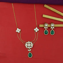 Sabyasachi Inspired Moissanite Light Kundan Pendant Set 16806-87