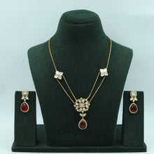 Sabyasachi Inspired Moissanite Light Kundan Pendant Set 16806-87