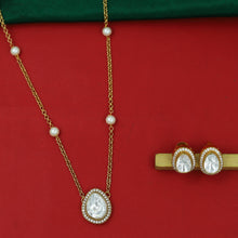 Sabyasachi Inspired Moissanite Light Kundan Pendant Set 16802-87