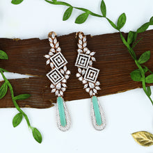 Mint Green Zircon/AD Earring 9810-4930