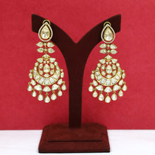Moissanite Danglers Kundan Earring 20004-87