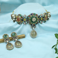Sabya Inspired Choker Kundan Necklace Set 19990-95