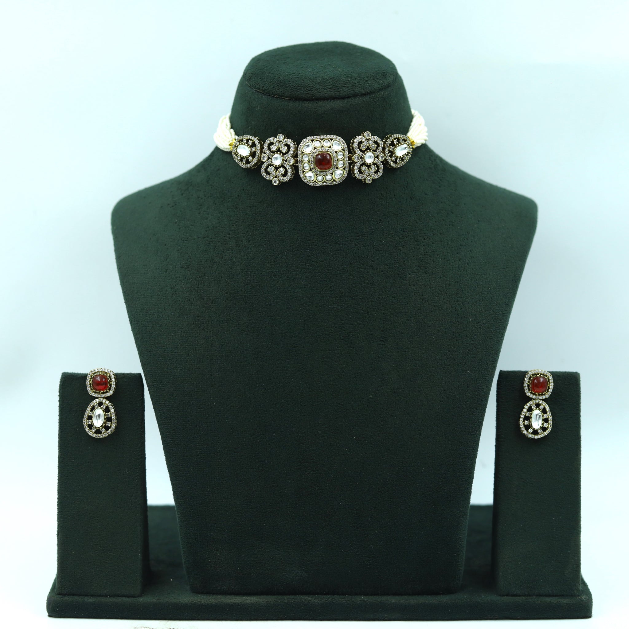 Choker Kundan Necklace Set 16728-28