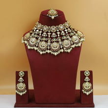 Round Neck Bridal Kundan Necklace Set 19716-34