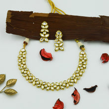 Round Neck Kundan Necklace Set 12188-28