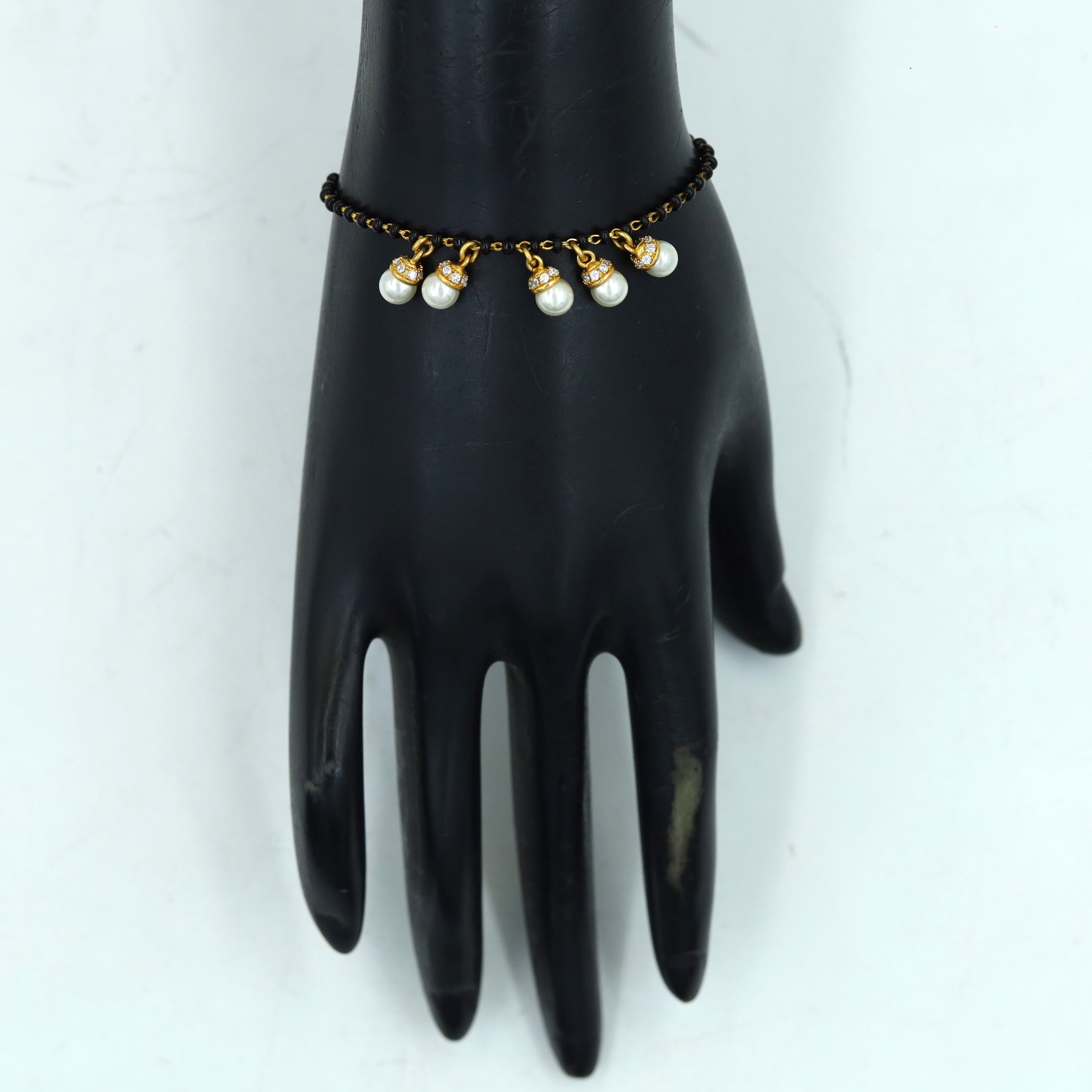 Gold Mangalsutra Bracelet 13093-9866