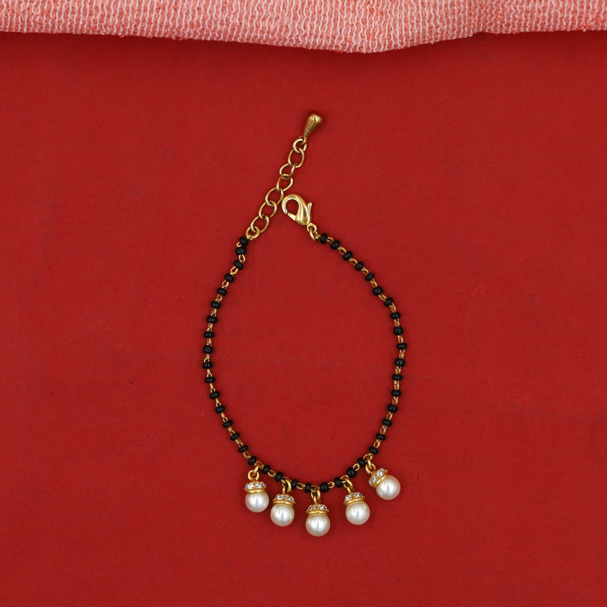 Gold Mangalsutra Bracelet 13093-9866