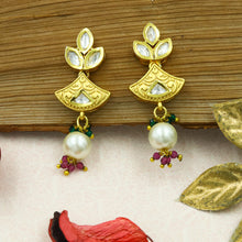 Ruby Green Kundan Necklace Set 8799-2857