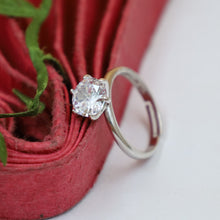 Zircon/AD Solitaire Ring 19406-69