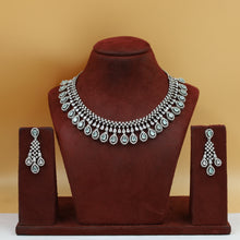 Round Neck Zircon/AD Necklace Set 6197-08