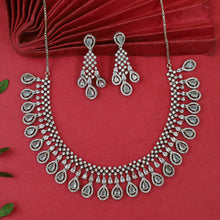 Round Neck Zircon/AD Necklace Set 6197-08