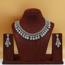 Round Neck Zircon/AD Necklace Set 6197-08